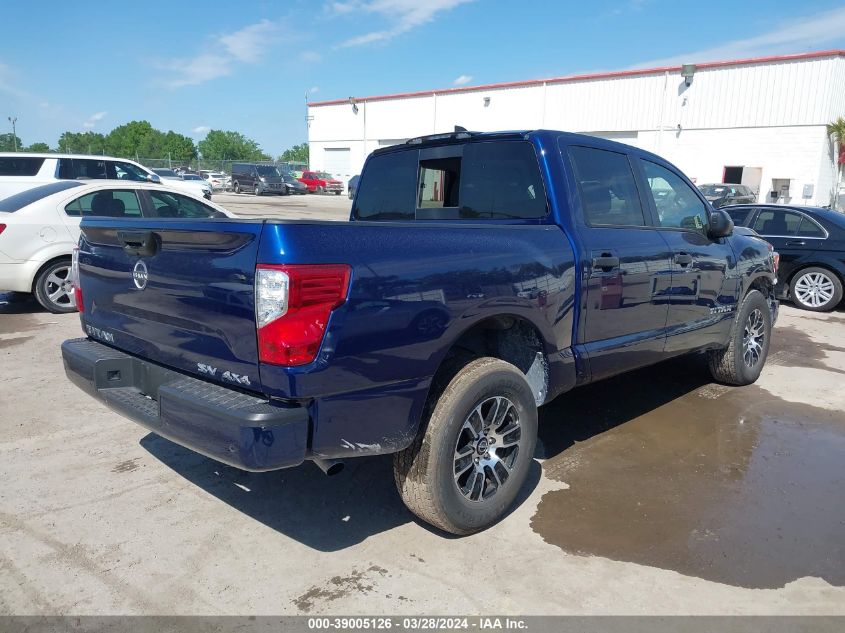 2023 Nissan Titan Sv 4X4 VIN: 1N6AA1ECXPN115516 Lot: 39005126