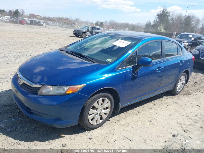 19XFB2F56CE050318 | 2012 HONDA CIVIC