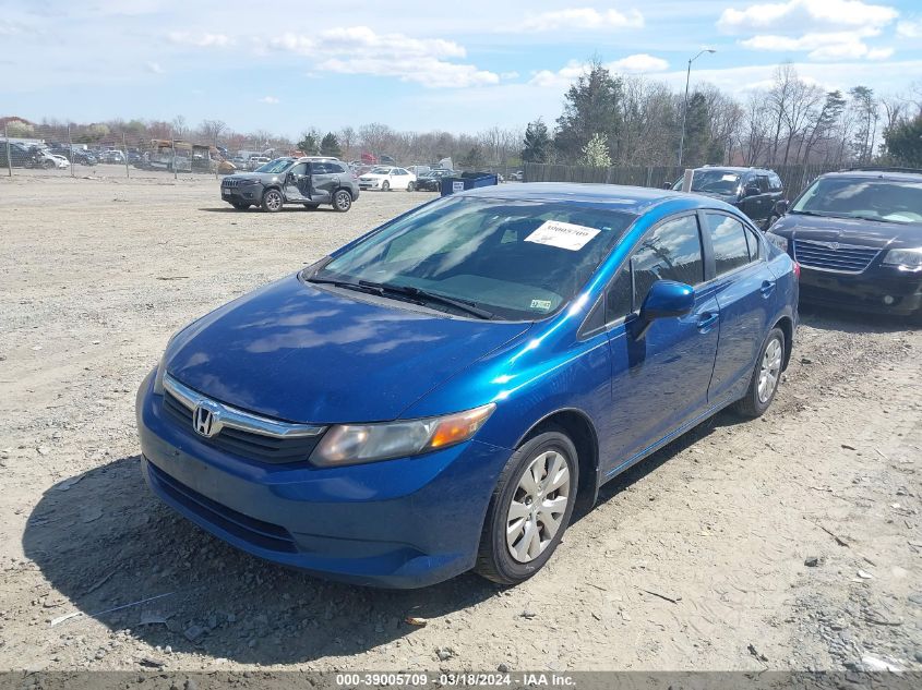 19XFB2F56CE050318 | 2012 HONDA CIVIC