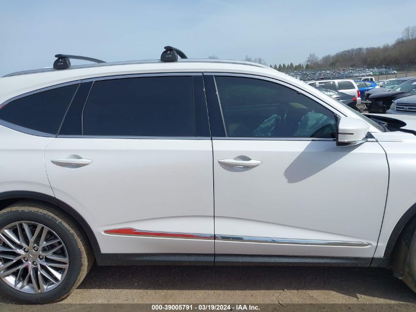 2022 Acura Mdx Advance Package VIN: 5J8YE1H89NL018086 Lot: 39005791