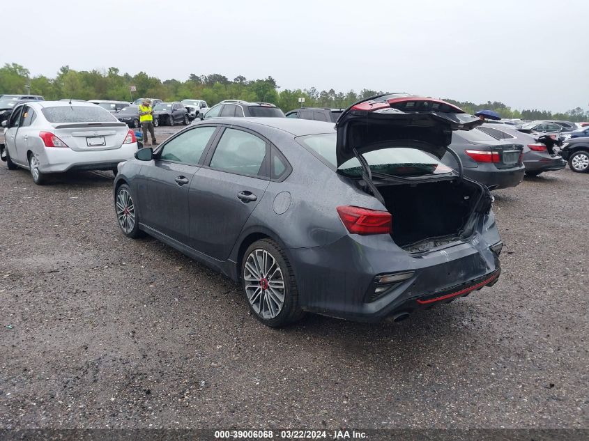 2021 Kia Forte Gt Manual VIN: 3KPF44AC4ME369956 Lot: 39006068