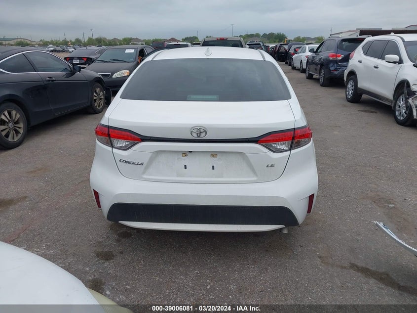 VIN 5YFEPMAE0MP156568 2021 TOYOTA COROLLA LE