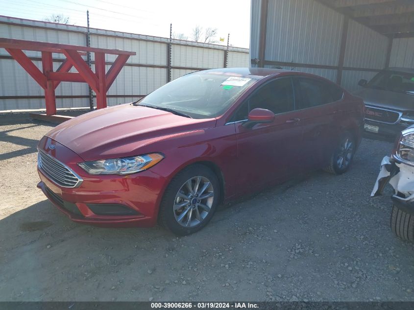 2017 Ford Fusion Se VIN: 3FA6P0H78HR416256 Lot: 39006266