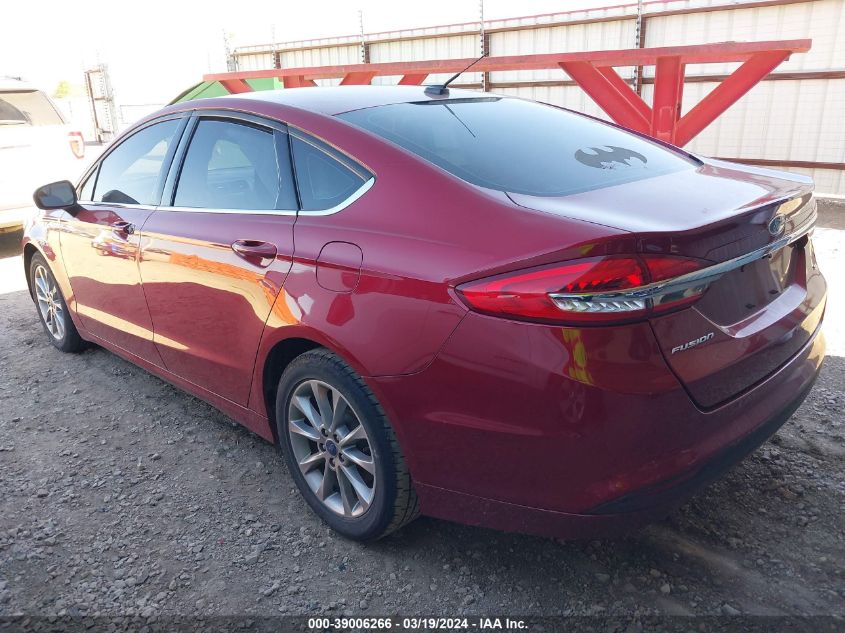 2017 Ford Fusion Se VIN: 3FA6P0H78HR416256 Lot: 39006266