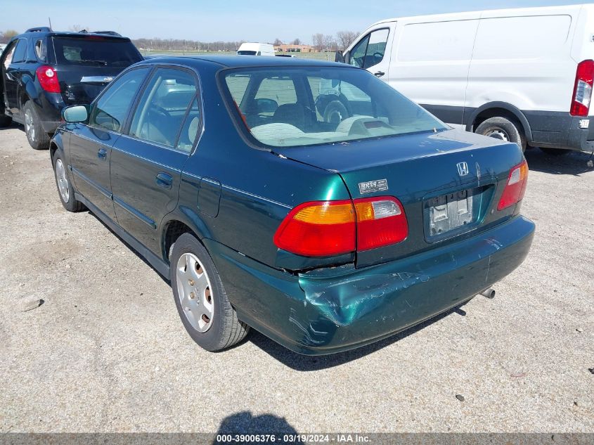 1999 Honda Civic Ex VIN: 1HGEJ8643XL011967 Lot: 39006376