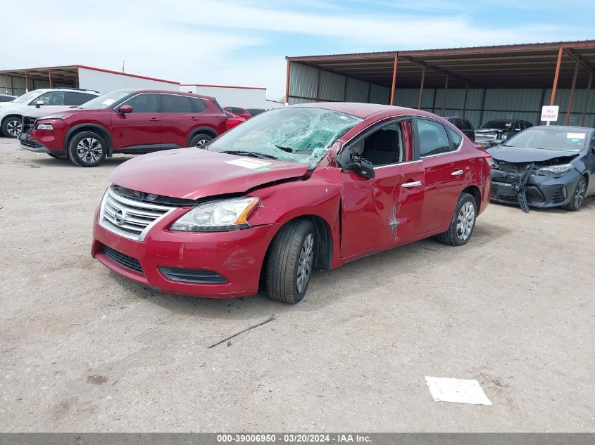 2014 Nissan Sentra Sv VIN: 3N1AB7AP9EL634309 Lot: 39006950