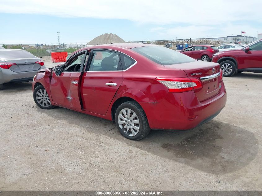 2014 Nissan Sentra Sv VIN: 3N1AB7AP9EL634309 Lot: 39006950