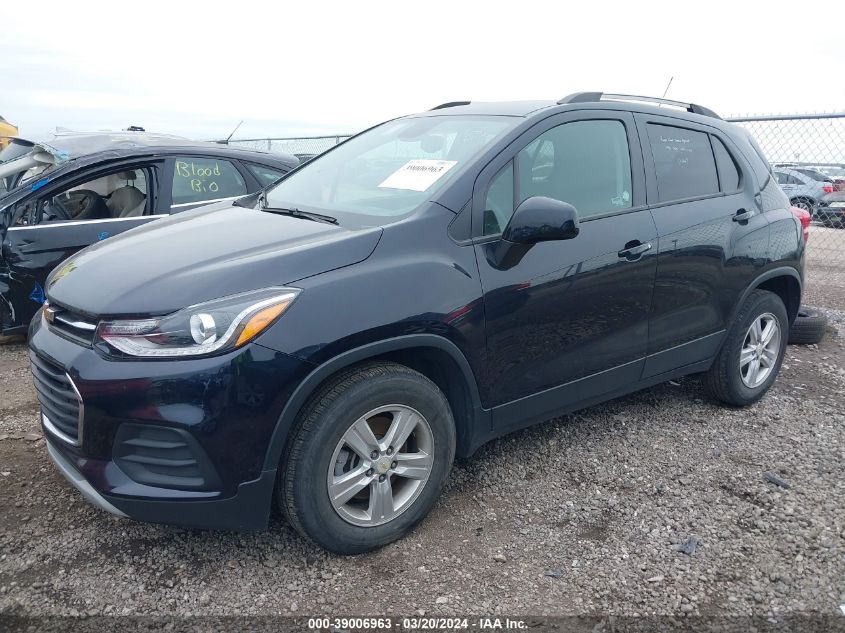 2021 Chevrolet Trax Awd Lt VIN: KL7CJPSM8MB374639 Lot: 39006963