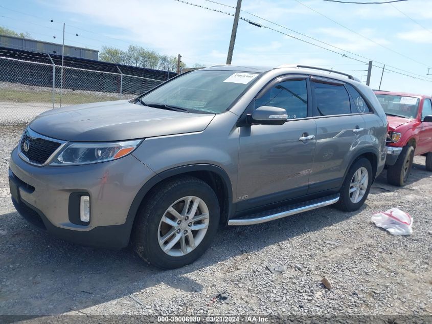 2015 Kia Sorento Lx V6 VIN: 5XYKTDA78FG644030 Lot: 39006980