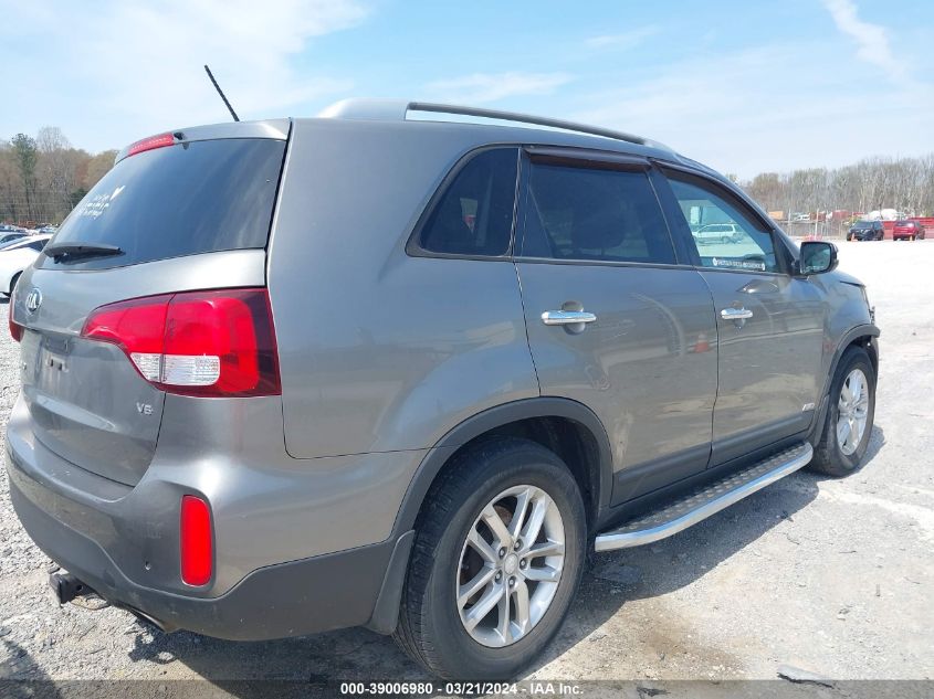 2015 Kia Sorento Lx V6 VIN: 5XYKTDA78FG644030 Lot: 39006980