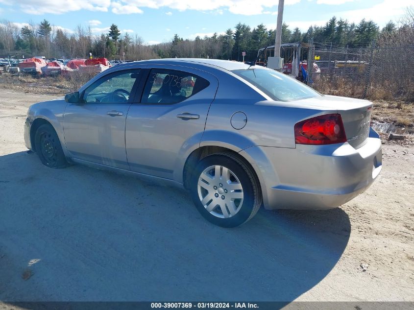 1C3CDZAB4DN530524 | 2013 DODGE AVENGER