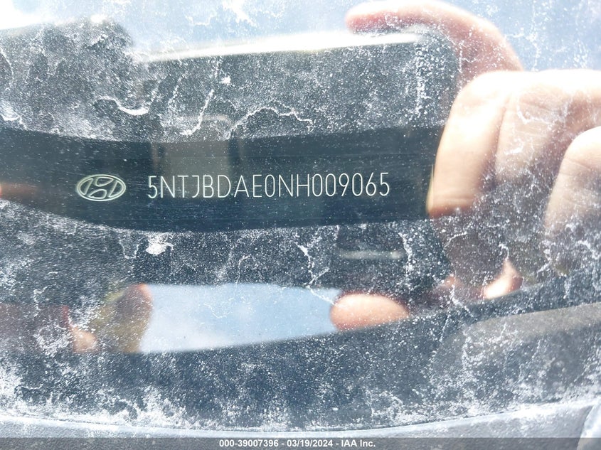 2022 HYUNDAI SANTA CRUZ SEL 5NTJBDAE0NH009065