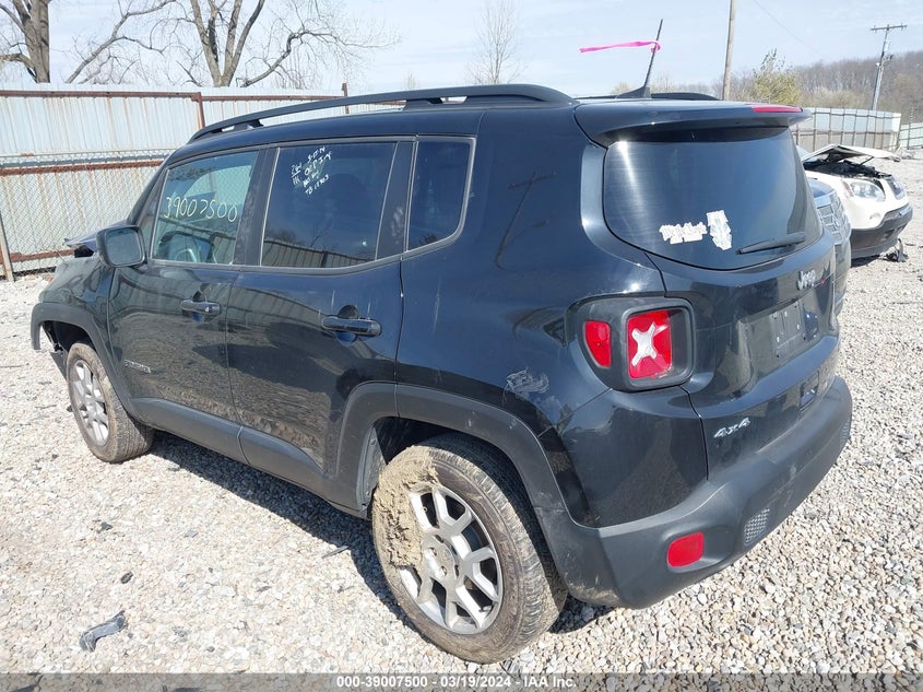 VIN ZACNJBBB1KPK75674 2019 JEEP RENEGADE LATITUDE 4X4
