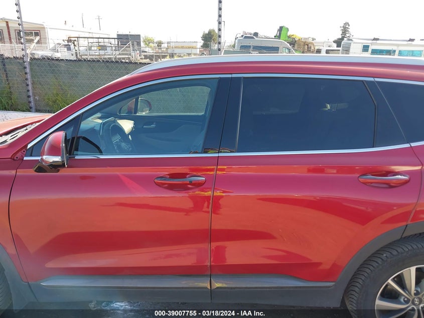 VIN 5NMS5CAD0LH158260 2020 HYUNDAI SANTA FE LIMITED