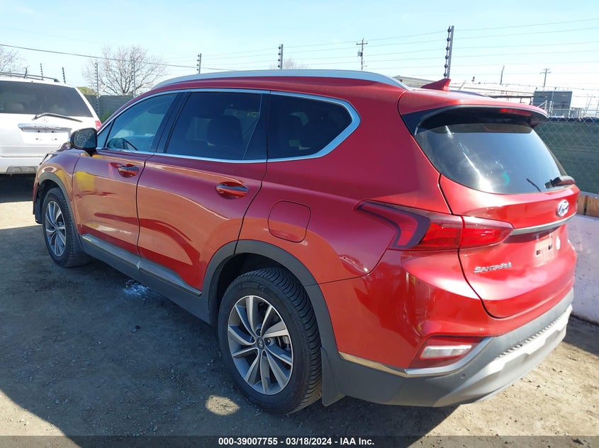 VIN 5NMS5CAD0LH158260 2020 HYUNDAI SANTA FE LIMITED