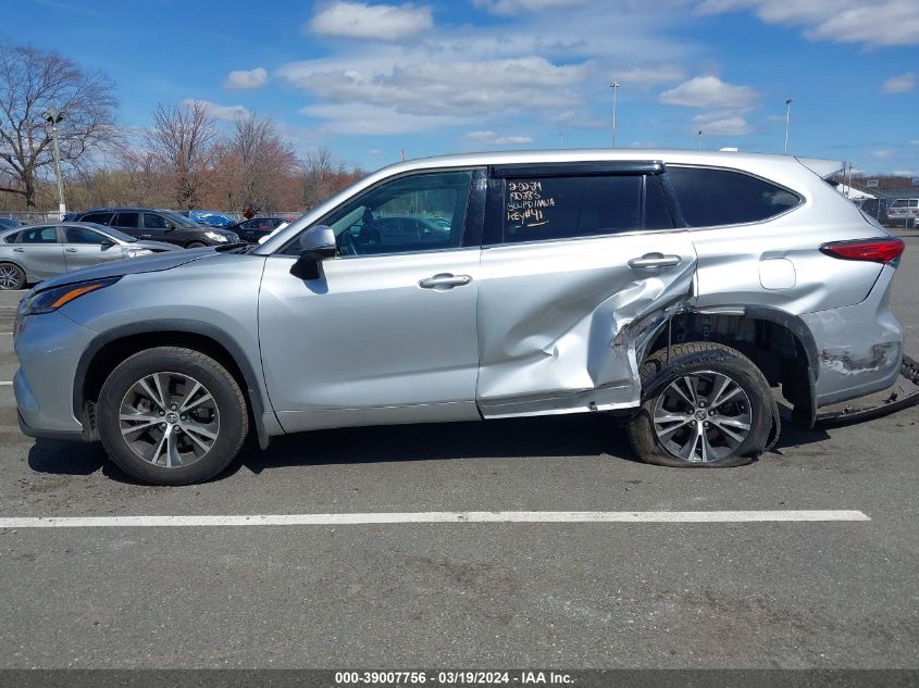 2021 Toyota Highlander Le VIN: 5TDBZRBH8MS545291 Lot: 39007756