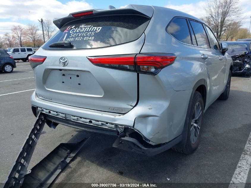 2021 Toyota Highlander Le VIN: 5TDBZRBH8MS545291 Lot: 39007756