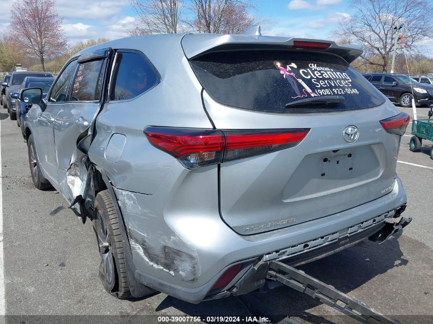 2021 Toyota Highlander Le VIN: 5TDBZRBH8MS545291 Lot: 39007756