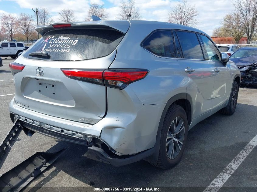 2021 Toyota Highlander Le VIN: 5TDBZRBH8MS545291 Lot: 39007756