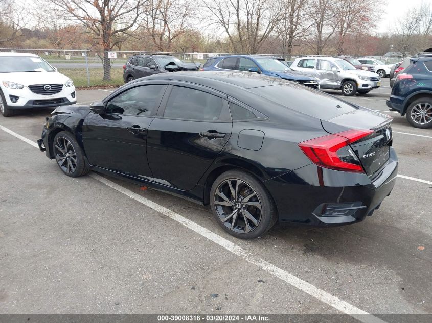 2019 Honda Civic Sport VIN: 2HGFC2F89KH530218 Lot: 39008318