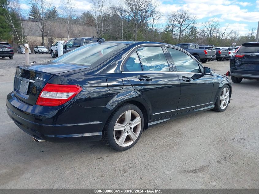 WDDGF8BB6BR180695 | 2011 MERCEDES-BENZ C 300