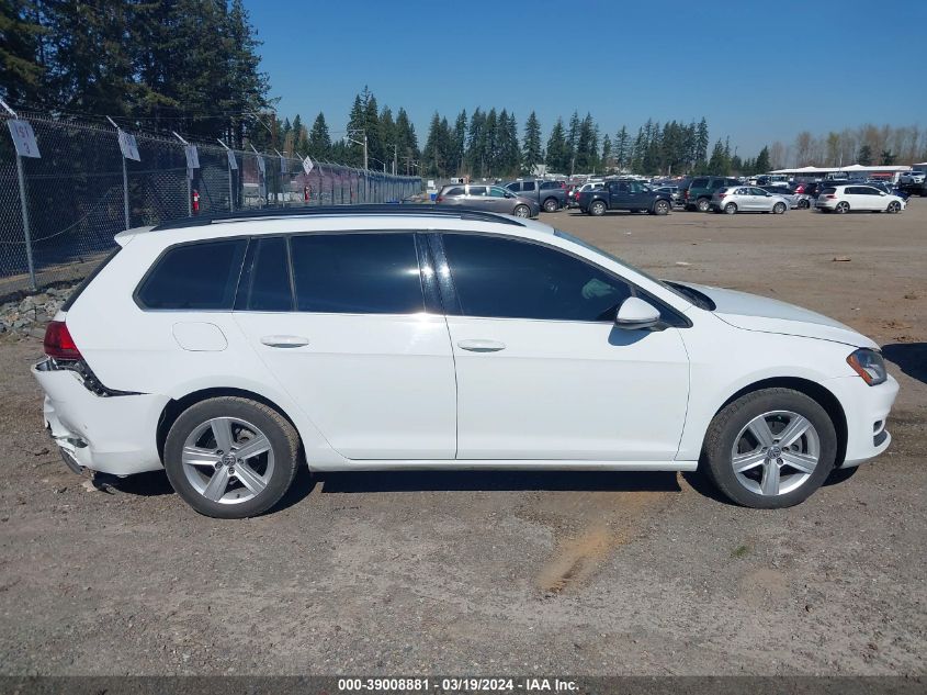 2015 Volkswagen Golf Sportwagen Tdi S 4-Door VIN: 3VWCA7AU0FM517967 Lot: 39008881