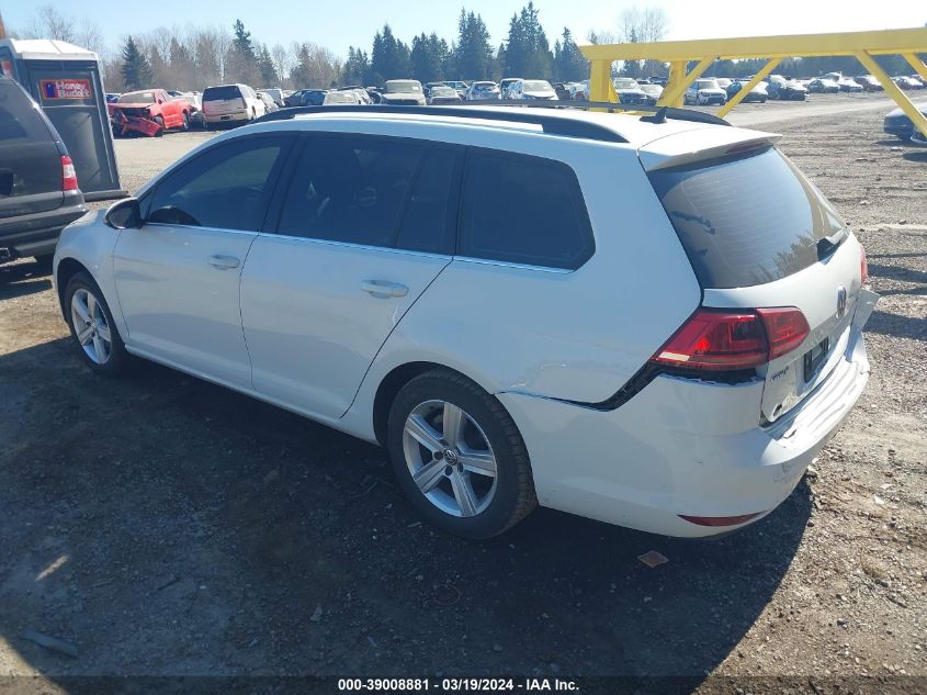 2015 Volkswagen Golf Sportwagen Tdi S 4-Door VIN: 3VWCA7AU0FM517967 Lot: 39008881