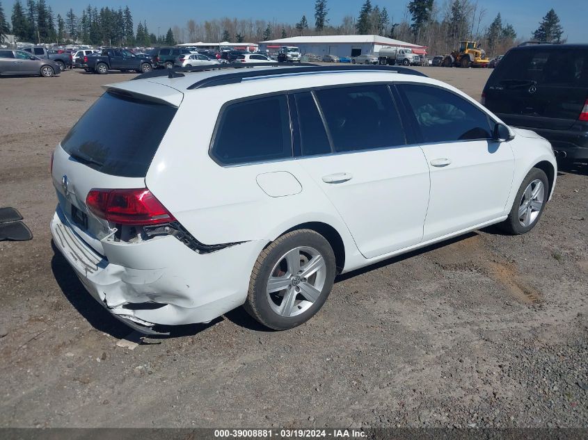 2015 Volkswagen Golf Sportwagen Tdi S 4-Door VIN: 3VWCA7AU0FM517967 Lot: 39008881