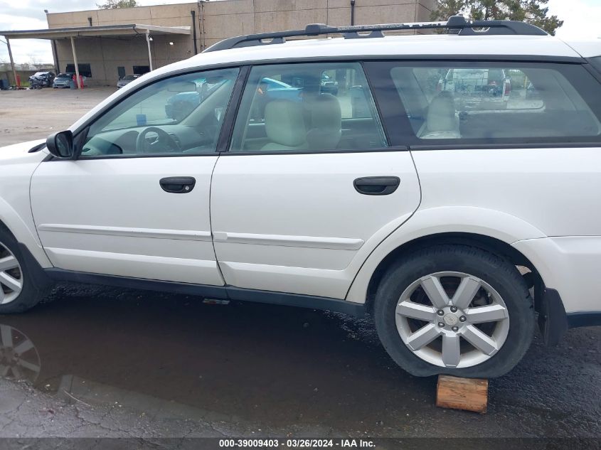 2008 Subaru Outback 2.5I/2.5I L.l. Bean Edition VIN: 4S4BP61C087350808 Lot: 39009403