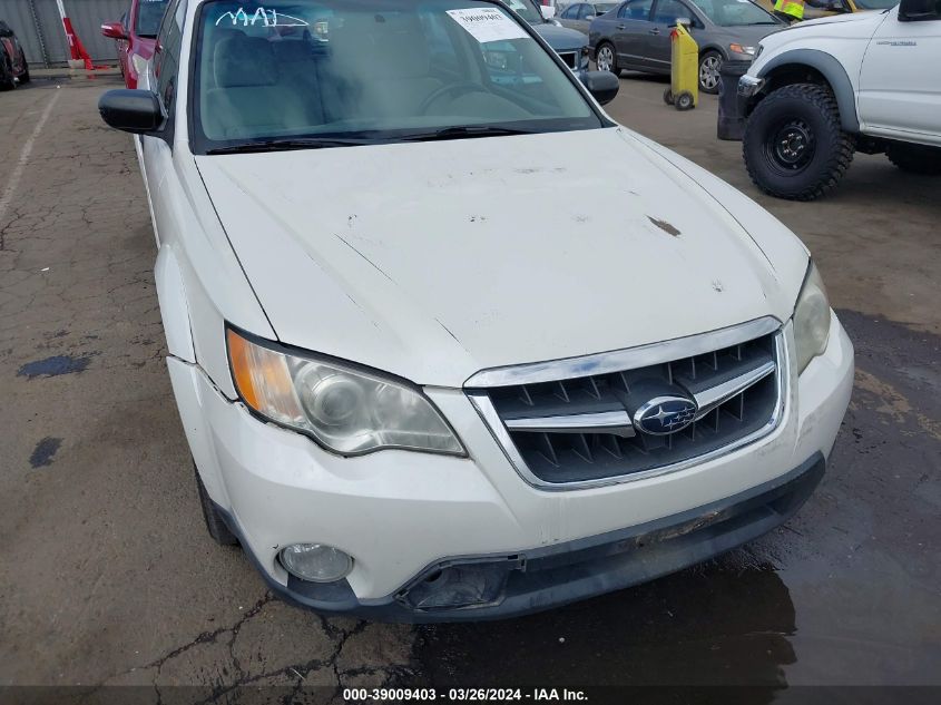 2008 Subaru Outback 2.5I/2.5I L.l. Bean Edition VIN: 4S4BP61C087350808 Lot: 39009403