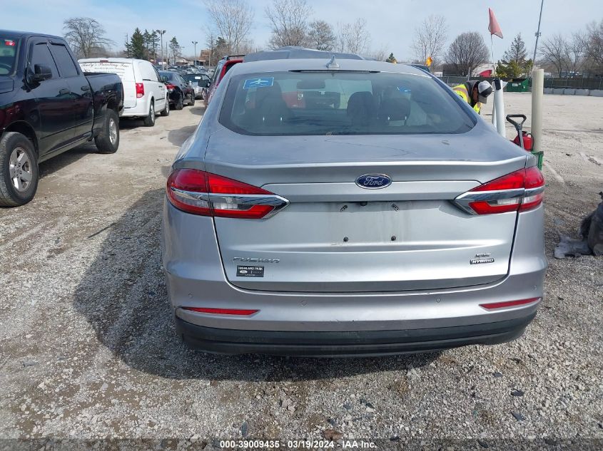 2020 Ford Fusion Hybrid Se VIN: 3FA6P0LU8LR185526 Lot: 39009435