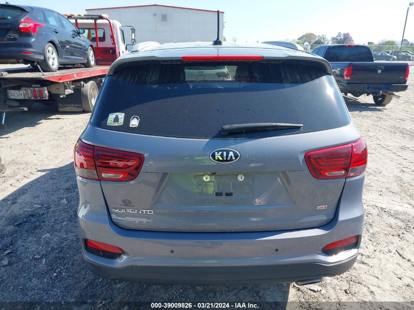 2020 Kia Sorento 2.4L Lx VIN: 5XYPG4A34LG708826 Lot: 39009826