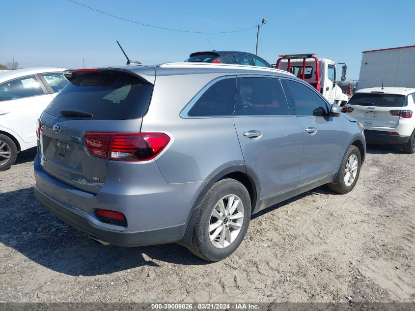 2020 Kia Sorento 2.4L Lx VIN: 5XYPG4A34LG708826 Lot: 39009826