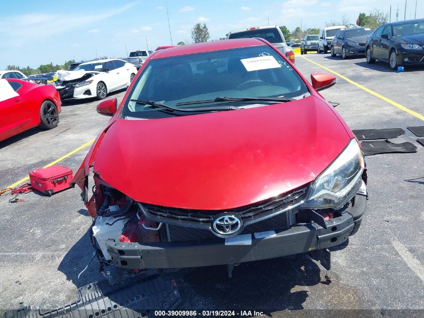 2014 Toyota Corolla S Plus VIN: 2T1BURHE6EC020980 Lot: 39594066