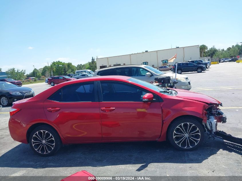 2014 Toyota Corolla S Plus VIN: 2T1BURHE6EC020980 Lot: 39594066