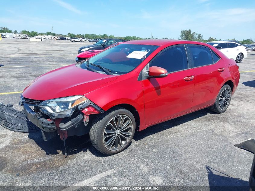 2014 Toyota Corolla S Plus VIN: 2T1BURHE6EC020980 Lot: 39594066