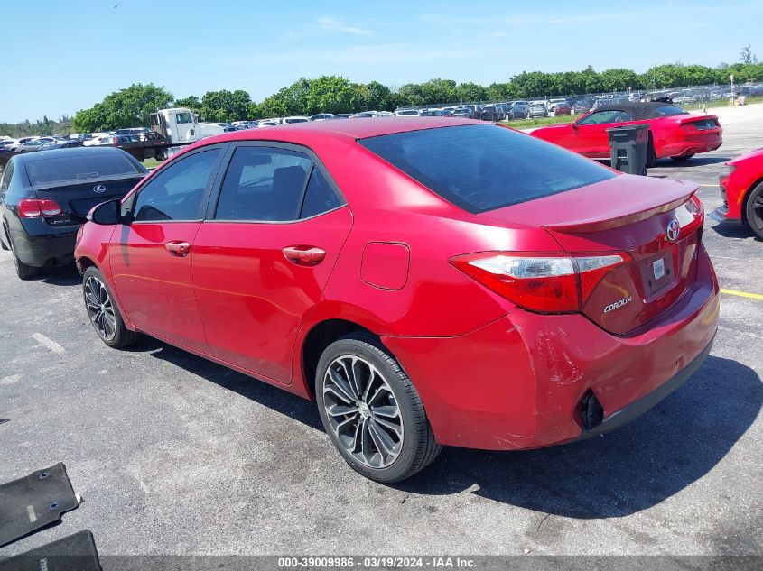 2014 Toyota Corolla S Plus VIN: 2T1BURHE6EC020980 Lot: 39594066