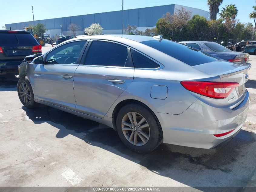 2015 Hyundai Sonata Se VIN: 5NPE24AF7FH201142 Lot: 39010086