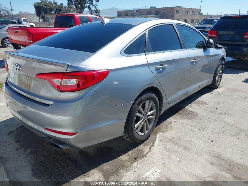 2015 Hyundai Sonata Se VIN: 5NPE24AF7FH201142 Lot: 39010086