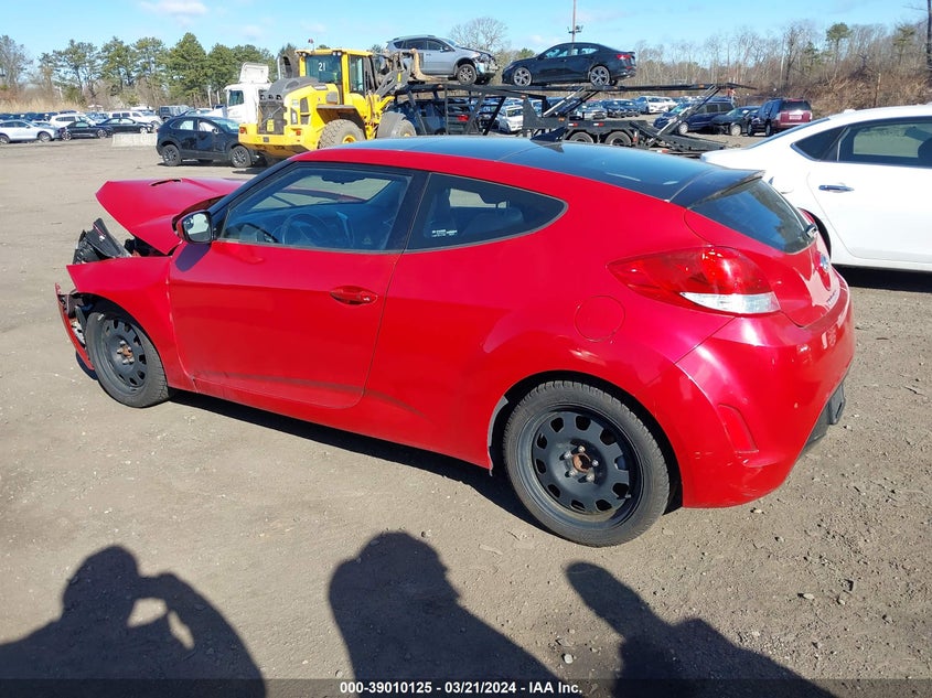 2014 Hyundai Veloster Base W/Gray VIN: KMHTC6AD6EU192951 Lot: 39010125