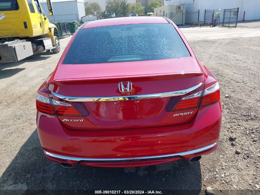 2016 Honda Accord Sport VIN: 1HGCR2F51GA135348 Lot: 39010217