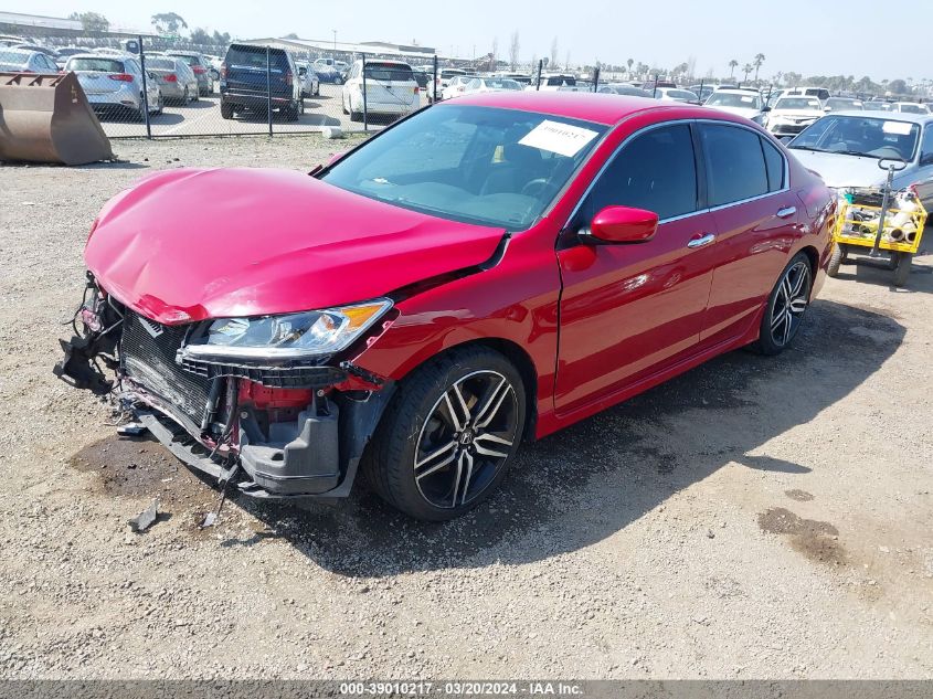 2016 Honda Accord Sport VIN: 1HGCR2F51GA135348 Lot: 39010217