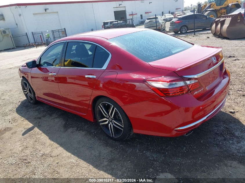 2016 Honda Accord Sport VIN: 1HGCR2F51GA135348 Lot: 39010217