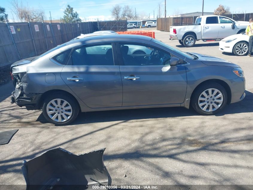 2017 Nissan Sentra Sv VIN: 3N1AB7AP0HY383851 Lot: 39010356