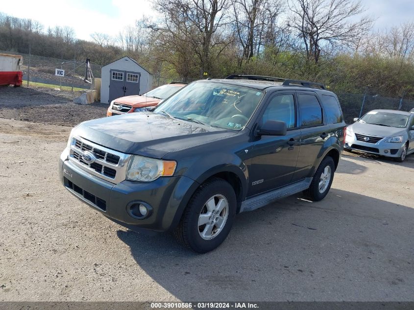 2008 Ford Escape Xlt VIN: 1FMCU93198KC92057 Lot: 39010586