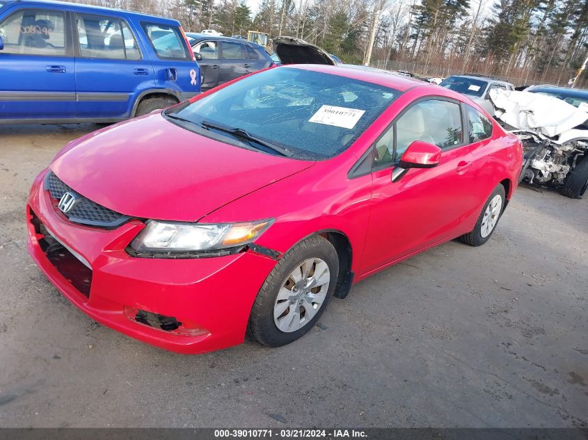 2HGFG3B5XCH567382 | 2012 HONDA CIVIC