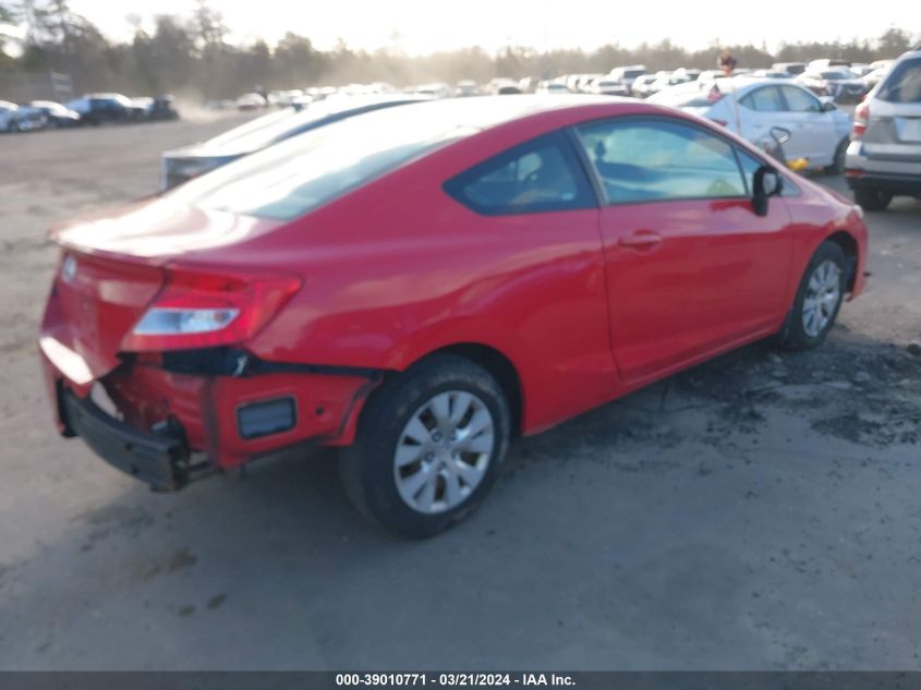 2HGFG3B5XCH567382 | 2012 HONDA CIVIC