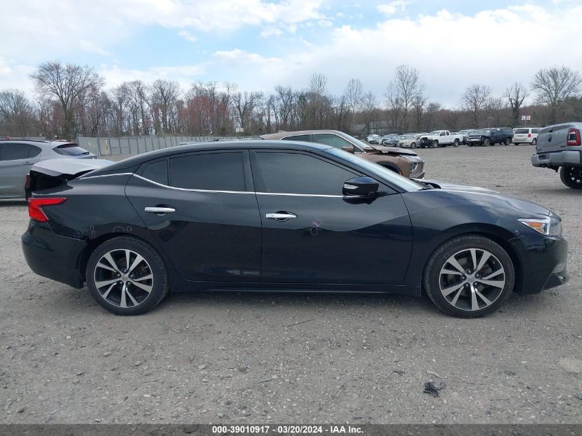 2018 Nissan Maxima 3.5 Sv VIN: 1N4AA6AP8JC391033 Lot: 39010917