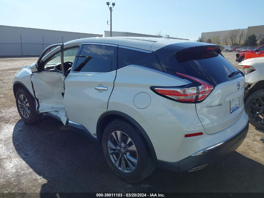 2015 Nissan Murano S VIN: 5N1AZ2MG3FN251924 Lot: 39011103