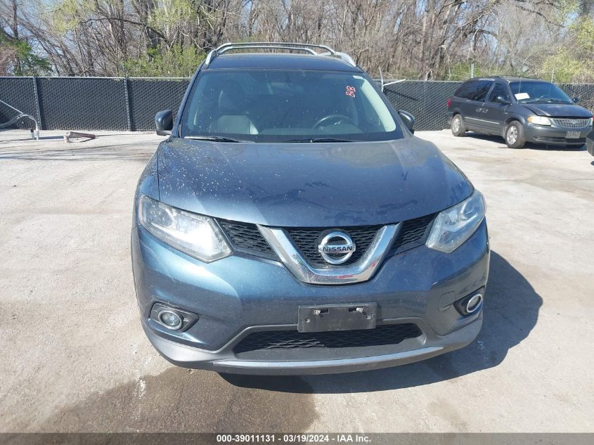 2014 Nissan Rogue Sl VIN: 5N1AT2MV9EC793927 Lot: 39011131